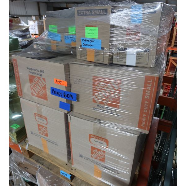 Multiple EMT Flex Connectors, PVC FAs, PVC Couplings, EMT 90° Elbows, Hubs, Locknuts, Compression Co