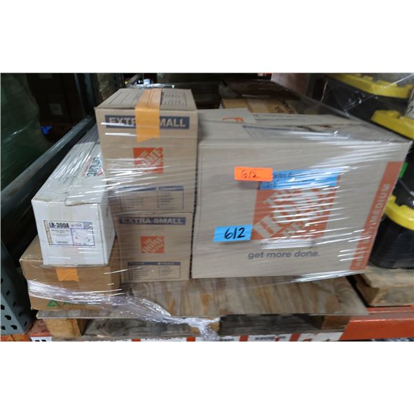 Multiple Breakers, EMT Elbows, Straps, Couplings, Flex Connectors, Anchors, Bolts, Screws, Flashings