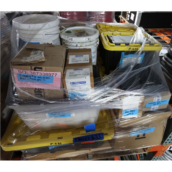 Multiple Reducer Couplings, Rigid 90° Elbows, Strut Straps, Flex Connectors, Burndy, Hardware, etc