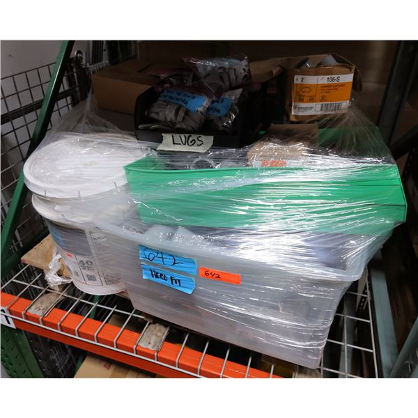 Multiple Bridgeport Conduit Locknuts, Bushings, Lugs, etc