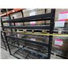 Image 8 : Black Metal 4-Tier Adjustable Warehouse Shelving Unit 77" x 24" x 78"H