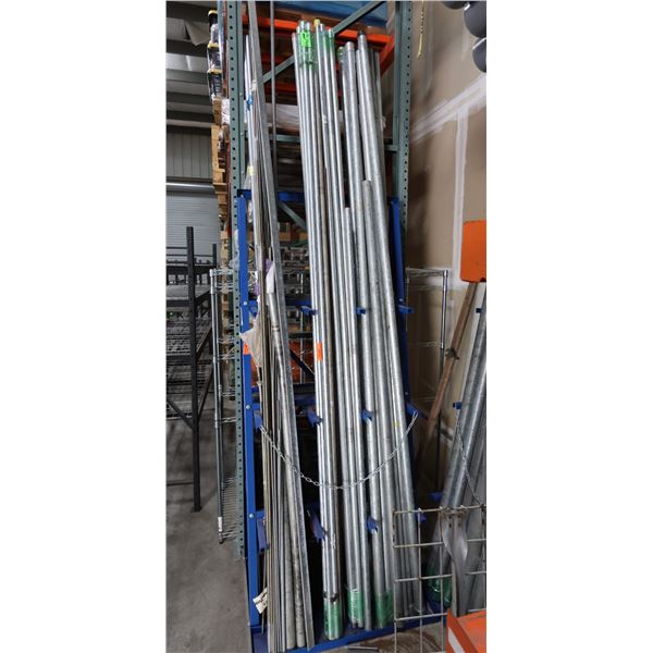 Multiple Rigid Metal Conduit Pipes, Misc Sizes (Rack not included)