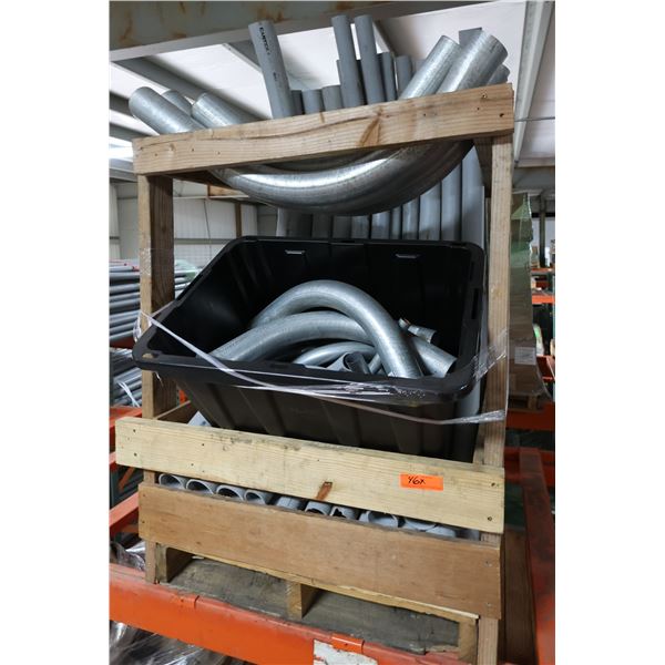 Bin Multiple Electrical Conduit & Fittings, Elbows & Straight Sections, Misc Sizes