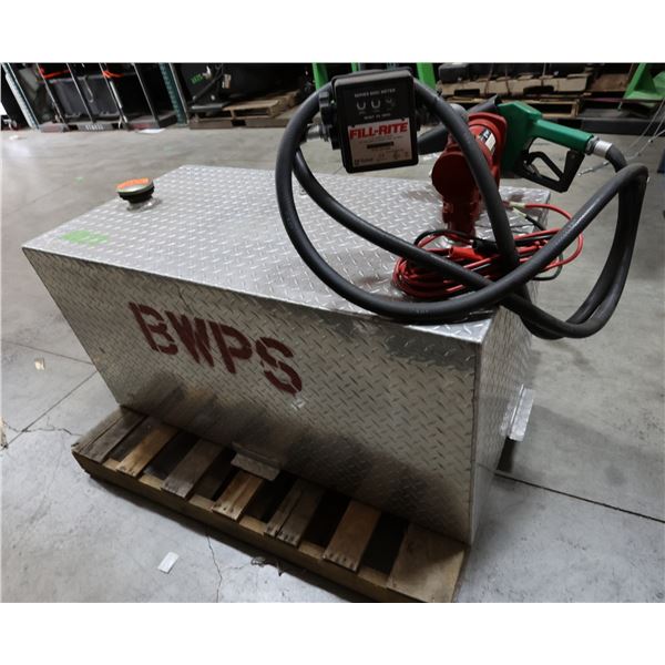 JME Ellsworth Fuel Transfer Tank w/ Fill-Rite Nozzle & Hose (appears unused)