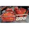 Image 1 : Qty 252 Traffic Safety Delineator Bases (misc thickness) & 176 Orange Posts