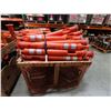 Image 8 : Qty 252 Traffic Safety Delineator Bases (misc thickness) & 176 Orange Posts
