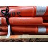 Image 9 : Qty 252 Traffic Safety Delineator Bases (misc thickness) & 176 Orange Posts
