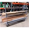 Image 1 : Metal Rolling Rack 72"L x 60"H (Pipe & Lumber not included)