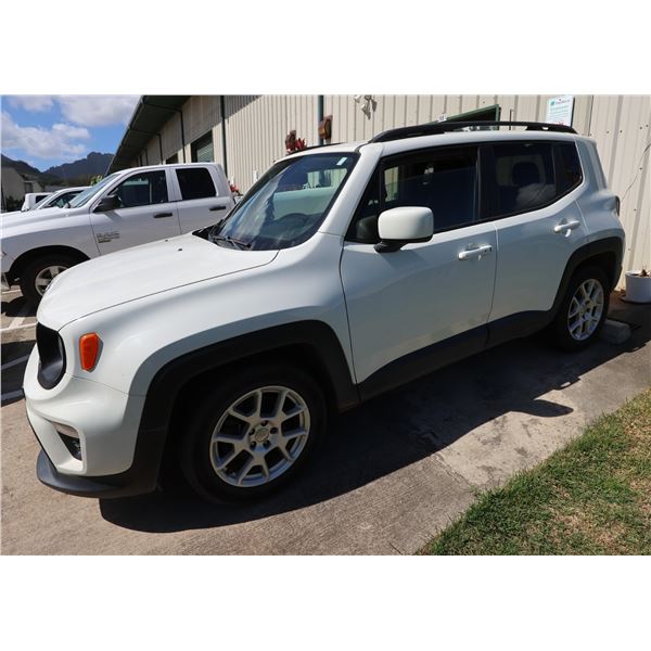 2020 Jeep Latitude Sport Utility Vehicle, Lic.WCJ019, 53662 Miles  (Starts & Runs - See Video)