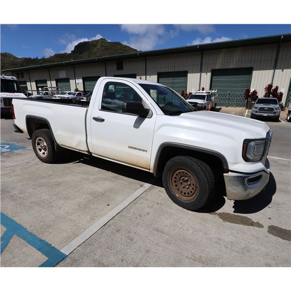 2016 GMC Sierra Pick Up Truck, License 412TVT, 88398 Miles  (Starts & Runs - See Video)