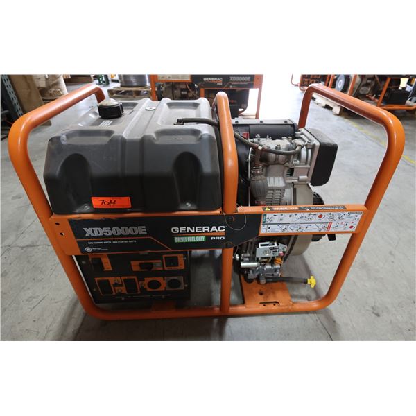 Generac XD5000E Pro 5000 Watts Portable Generator (Starts & Runs - see video)