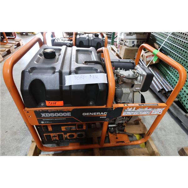 Generac XD5000E Pro 5000 Watts Portable Generator (Starts & Runs - see video)