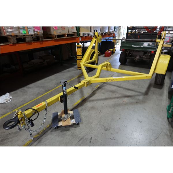 Single Axle Cable Reel Trailer 67" x 98" x 150"L (no paperwork)