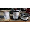 Image 1 : Qty 3 Spools White MTW or THHN 6 & 10 Str Cu SIM We 500Sp Wire