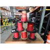 Image 2 : Qty 6 Spools Red MTW or THHN Machine Tool Wire