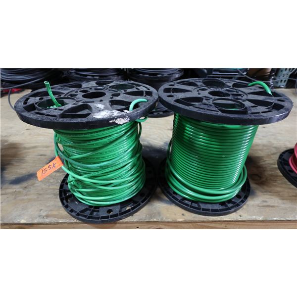 Qty 2 Spools Green THWN-2 or THHN Wire