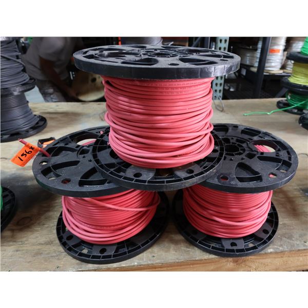 Qty 3 Spools Red Wet or Dry Direct Burial Wire