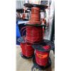Image 1 : Qty 4 Spools Red Insulated Wire