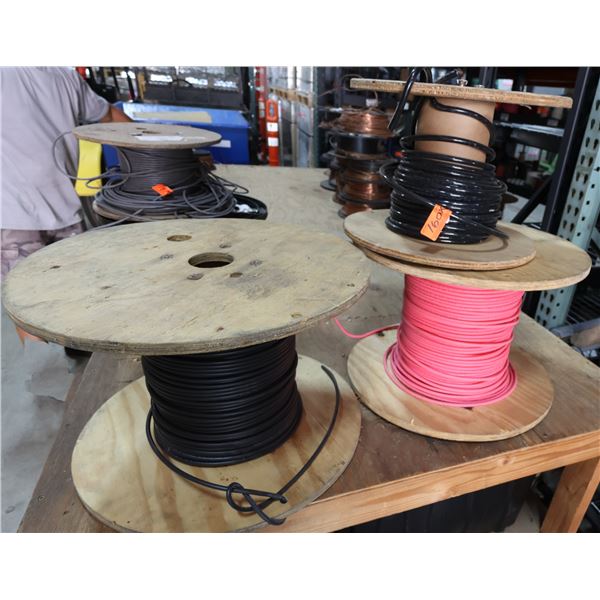 Qty 3 Spools Misc Insulated Wire