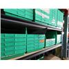Image 12 : Metal Shelf w/ Multiple Green Stacking Storage Bins 24" x 11"
