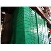 Image 4 : Metal Shelf w/ Multiple Green Stacking Storage Bins 24" x 11"