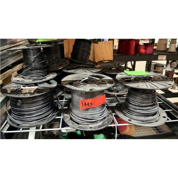 Qty 7 Spools Gray 14 AWG Insulated Wire
