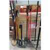 Image 1 : Multiple Landscape Tools: Shovels, Rake, Axes, etc