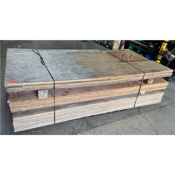 Qty Approx. 25 Plywood Lumber Sheets 96" x 48"