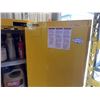 Image 6 : Justrite Sure-Grip Flammable Safety Cabinet w/ Contents: Antifreeze, Paint, etc