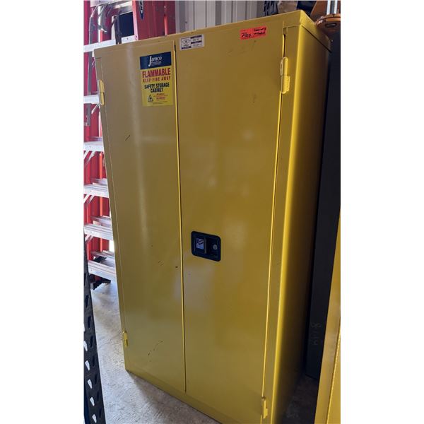 Jamco Flammable Safety Cabinet w/ Contents: Grease, Pesticides, Adhesives, etc