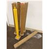 Image 1 : Qty 5 Safety Bollards on Bases 36"H