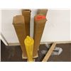 Image 2 : Qty 5 Safety Bollards on Bases 36"H