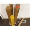 Image 3 : Qty 5 Safety Bollards on Bases 36"H