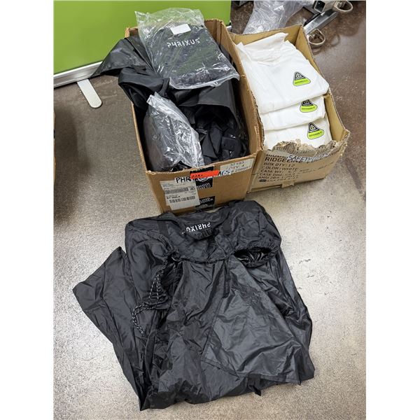 Multiple PHRIXUS Bags & Cordova Safety Defender II Disposable Coveralls