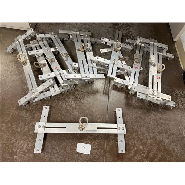 Qty 12 Guardian Fall Protection Adjustable Seam Roof Anchors