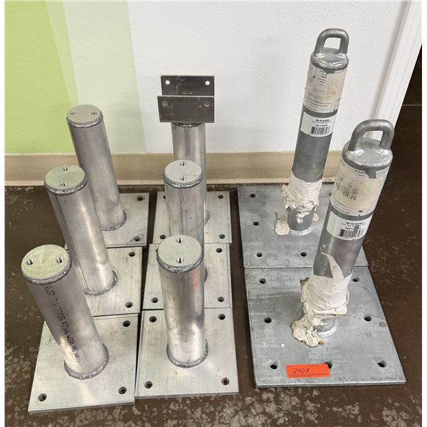 Qty 8 Metal Anchors, Misc Sizes