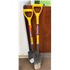 Image 1 : Qty 2 Westward Shovels w/ Fiberglass Handles, Misc Sizes