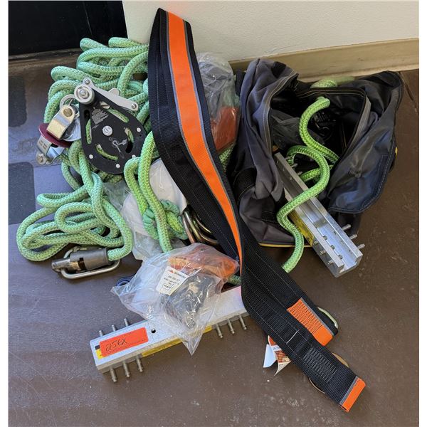 Misc Fall Protection Safety Equipment: Rope, Carabiners, Straps, Hardware, etc