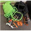 Image 1 : Misc Fall Protection Safety Equipment: Rope, Carabiners, Straps, Hardware, etc