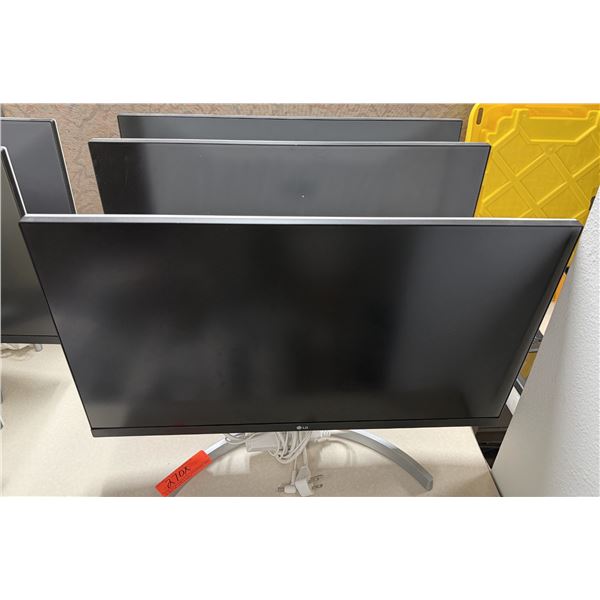 Qty 3 LG 27MN60T-W Computer Monitors