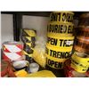 Image 3 : Multiple Rolls Caution Tape, Misc Messages: Open Trench, Buried Electric Lines, etc
