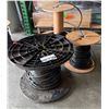 Image 1 : Qty 3 Spools CAT 6 Direct Burial ANSI/TIA/EIA: 568C.2 550MHz Black Wire