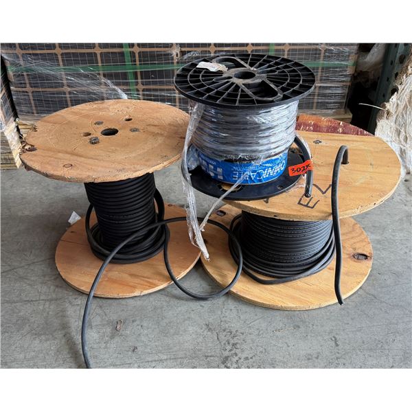 Qty 3 Spools Misc Wet or Dry Wire: 6 AWG, 10 AWG, etc