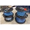 Image 1 : Qty 4 Spools Blue Wet/Dry Blue Wire: 8-1C XHHW-2, 10-1C THHN/THWN, etc