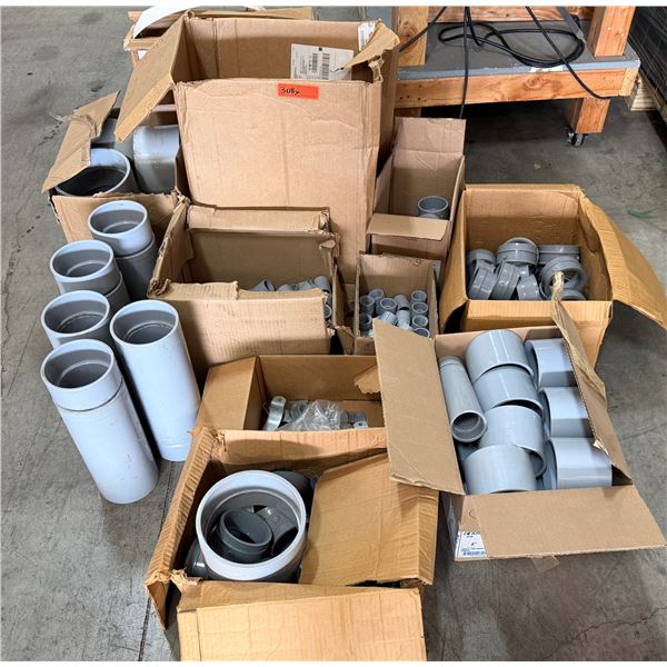 Multiple Boxes PVC Pipe Sections & Fittings, Misc Sizes