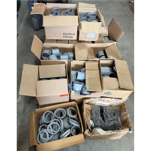 Multiple Boxes PVC Pipe Sections & Fittings, Misc Sizes