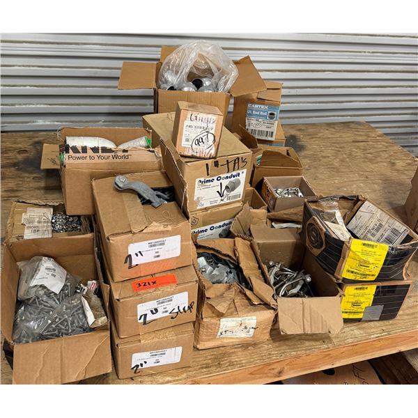 Multiple Boxes Terminals, Fittings, Hex Screws, Nuts, Caps, End Bells, etc