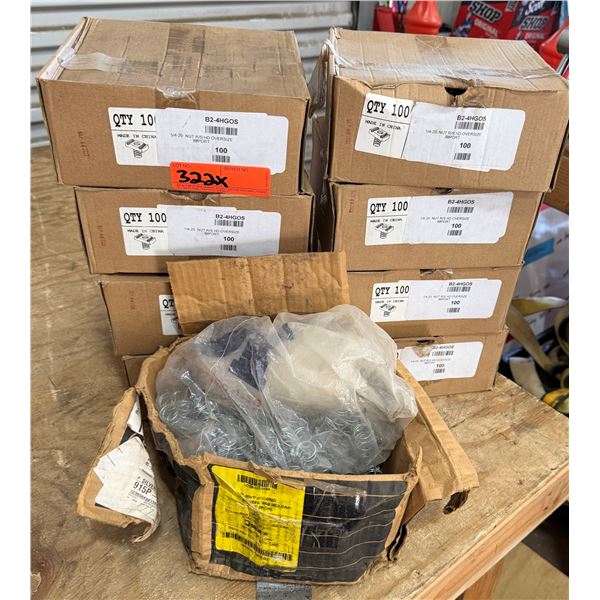 Multiple Boxes B2-4HGOS 1/4-20 Nuts R/S HD Oversize, Hex Caps, etc