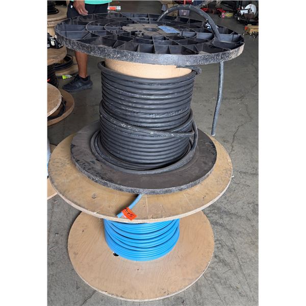 Qty 2 Spools Misc Wire: 18 AWG Black & Blue