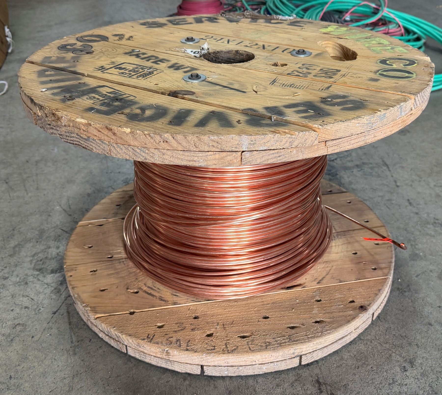 Spool Bare Copper Wire